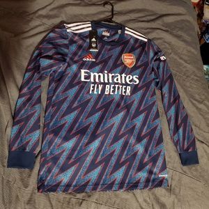BRAND NEW, NEVER WORN Martin ODEGAARD Arsenal Adidas 3RD Jersey (LONG SLEEVES).